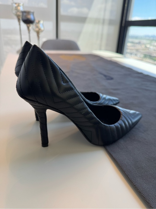 Aldo Shoes - Black Quilted Pointed-Toe Stiletto Pumps - Women's Shoes